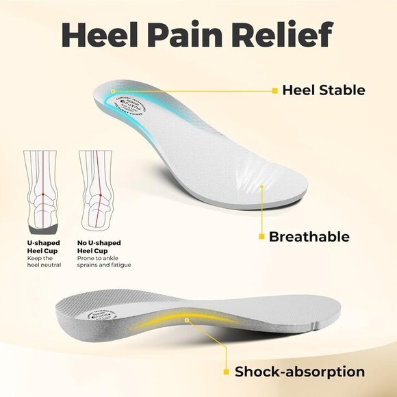 Wide Width Women's Walking Shoes Arch Support Flat Feet Heel Pain Relief Sneaker - Picture 6 of 7